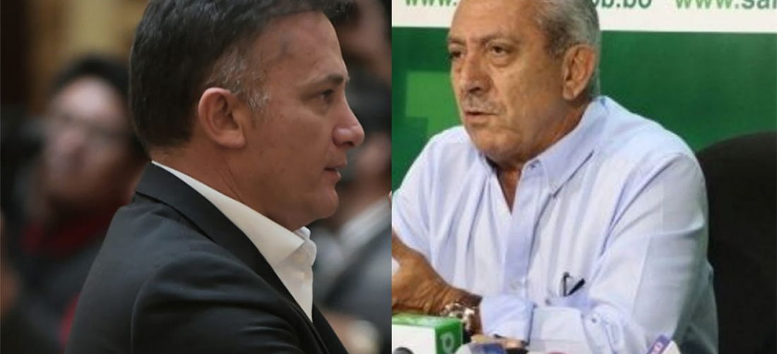 El ministro de Defensa, Fernando López y el secretario de Salud de la Gobernación de Santa Cruz, Óscar Urenda, tuvieron un cruce de palabra mediante los medios de comunicación. Foto. Internet