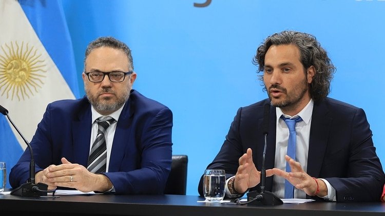 Santiago Cafiero, jefe de Gabinete, y Matías Kulfas, ministro de Producción