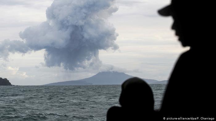 Erupción del Anak Krakatoa en 2018.