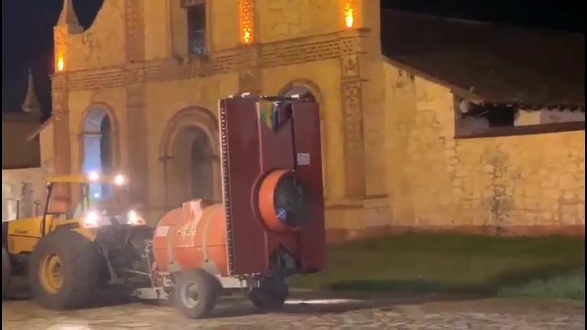 Desinfección en San José de Chiquitos, para combatir el #COVID19