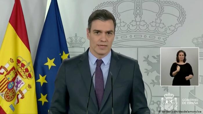 Spanien Madrid | Coronavirus | Pedro Sanchez, Ministerpräsident (twitter.com/desdelamoncloa)