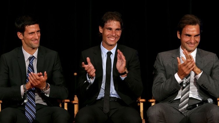 Djokovic, Nadal y Federer buscan ayudan al resto de los tenistas