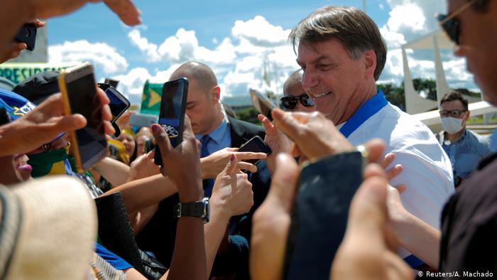 Brasilien Corona-Pandemie | Jair Bolsonaro (Reuters/A. Machado)