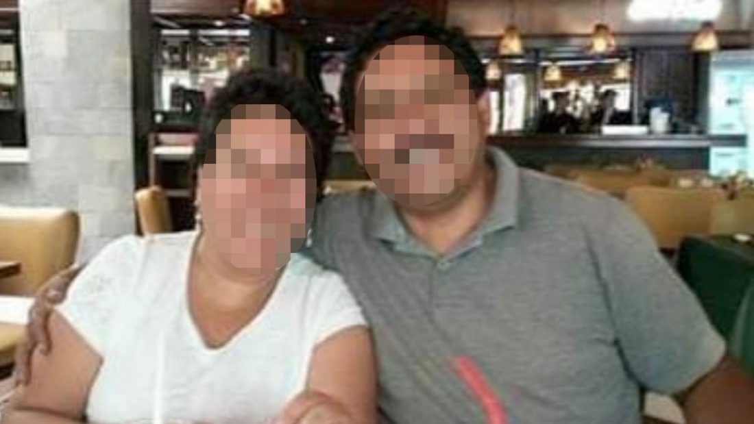 Foto de archivo muestra a la pareja en un restaurante.