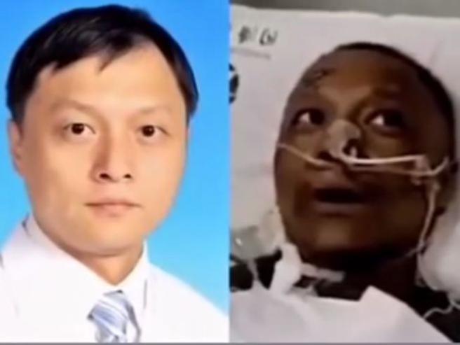 Yi Fan y Hu Weifeng, doctores chinos tratados con cloroquina para vencer al Covid 19 y cuya piel se ha vuelto de color negro