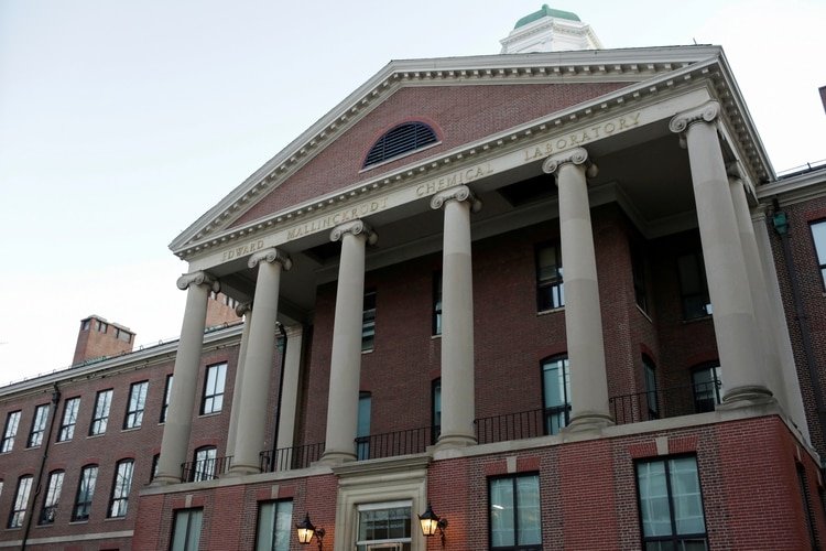 FILE PHOTO: The exterior of The Department of Chemistry and Chemical Biology at Harvard University. The head of the department, Dr. Charles Lieber, is charged with lying to the federal authorities in connection with aiding China, at Harvard University in Cambridge, Massachusetts, U.S. January 30, 2020. REUTERS/Katherine Taylor/File Photo