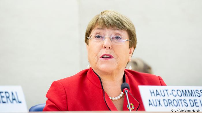 Michelle Bachelet, alta comisionada de la ONU para Derechos Humanos.