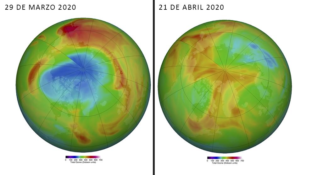 El sorprendente agujero en el ozono en el Ártico empieza a cerrarse gracias al calor