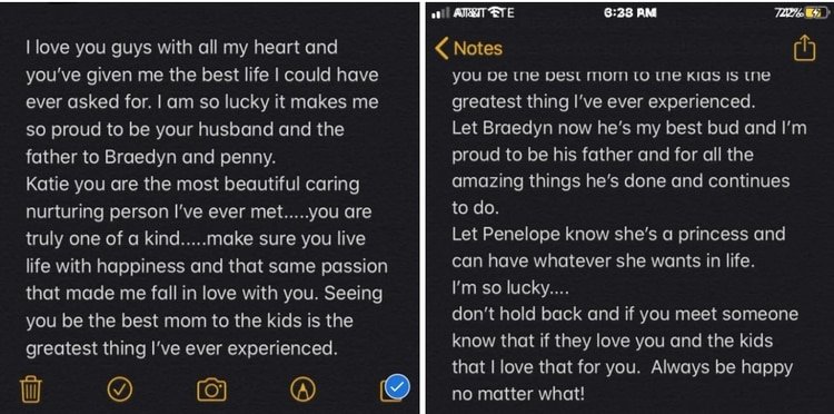 Jonathan Coelho dejó esta nota en su celular (Foto: BuzzFeed News)