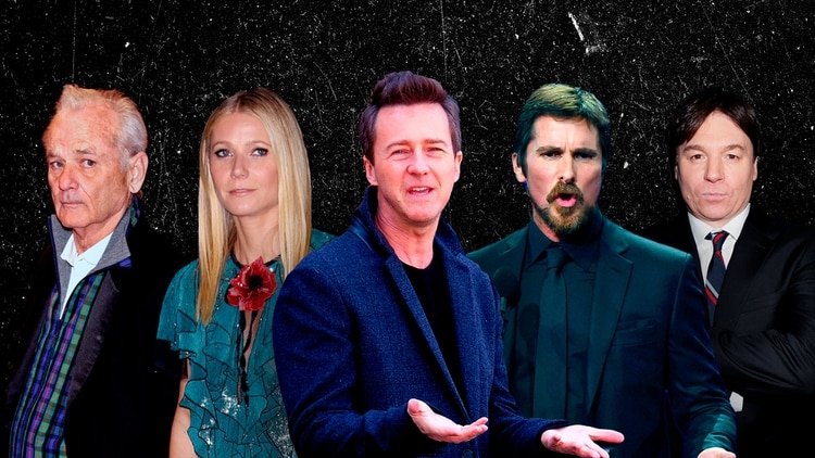 Bill Murray, Gwyneth Paltrow, Edward Norton, Christian Bale y Mika Myers son algunos de los actores con la fama de más complicados de Hollywood.