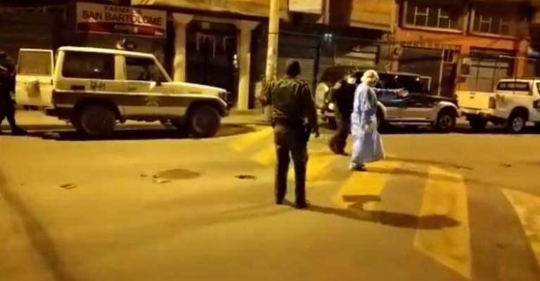 La noche en que los efectivos fueron trasladados.