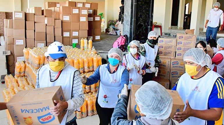 El centro de acopio del Banco de Alimentos en Cochabamba. | Carlos López