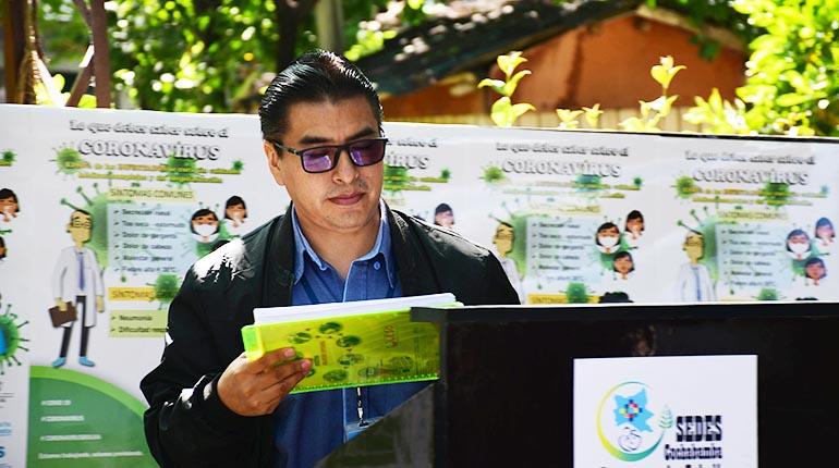 El jefe de Vigilancia Epidemiológica, Rubén Castillo, ayer. | Carlos López