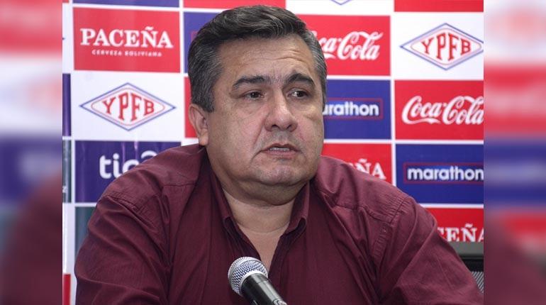 Robert Blanco, vicepresidente de la Federación Boliviana de Fútbol. | APG