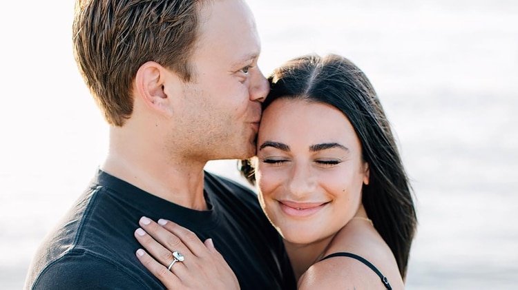 La actriz Lea Michele, junto a su marido Zandy Reich, está esperando su primer bebé