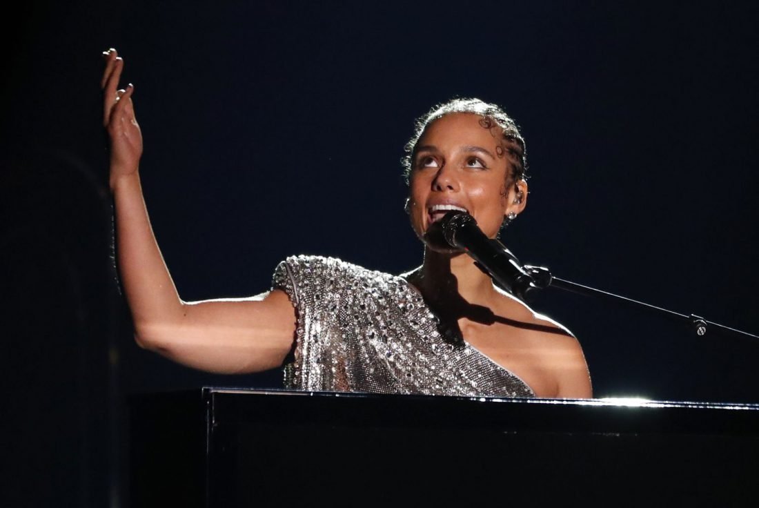 Alicia Keys, en los Grammy de 2020.