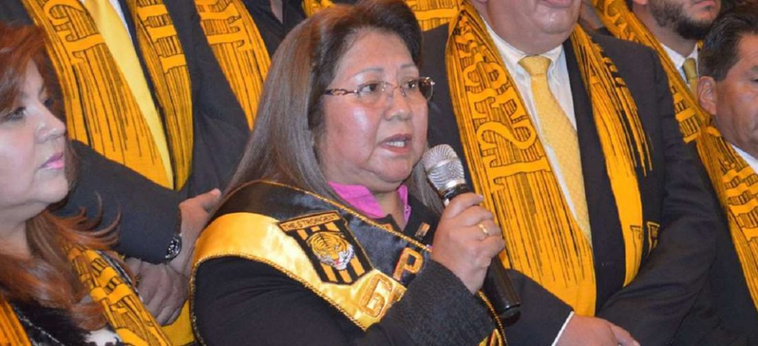Inés Quispe es esposa del presidente de la FBF César Salinas. Foto: Internet