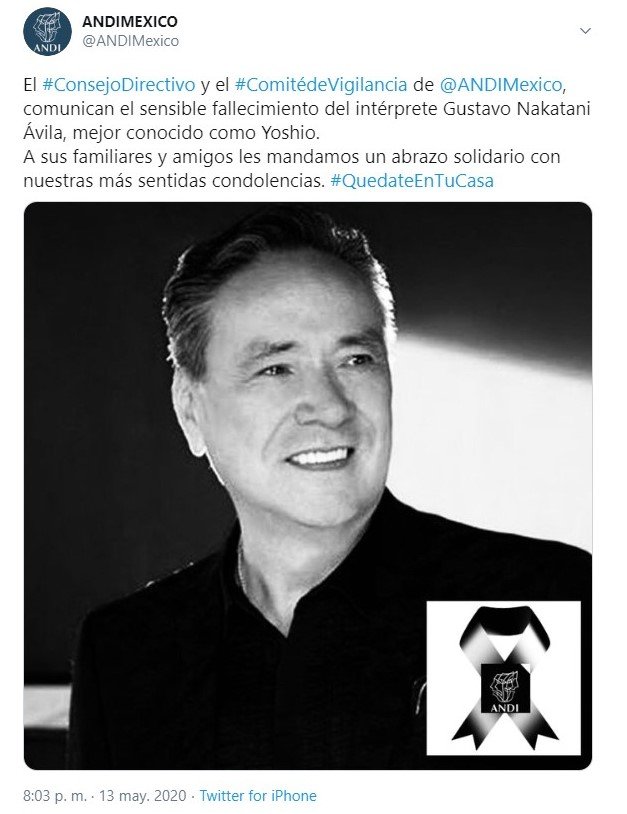 Twit ANDA Yoshuo (Foto: Twitter@ANDIMexico)