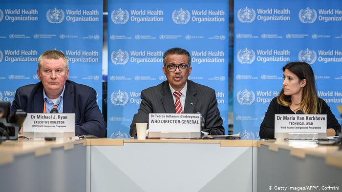 Schweiz | Pressekonferenz: Weltgesundheitsorganisation WHO - Ausbreitung des Coronavirus wird als Pandemie eingestuft (Getty Images/AFP/F. Cofffrini)