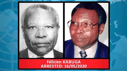 La foto difundida tras el arresto de Felicien Kabuga