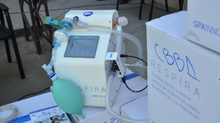 Uno de los 170 respiradores de emergencia que entregó el Ministerio de Salud. | Hernán Andia