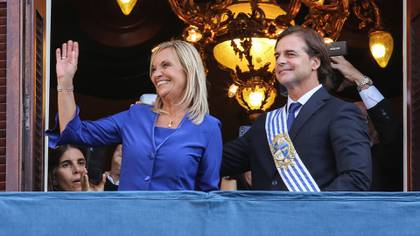 Con el presidente Luis Lacalle Pou