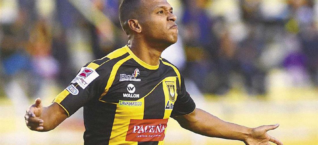 Jair Alejandro Reinoso Moreno defiende al Tigre desde el 2019. Es uno de los goleadores de su equipo. Foto: El Deber