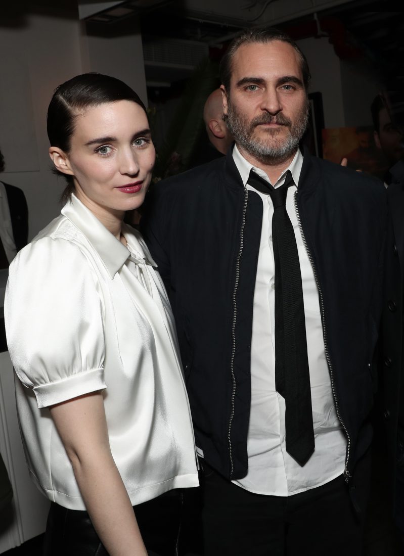 Rooney Mara y Joaquin Phoenix durante la presentación de "You Were Never Really Here" (Shutterstock)