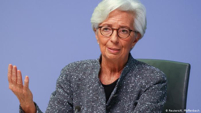 Deutschland Corona | EZB-Präsidentin Christine Lagarde (Reuters/K. Pfaffenbach)