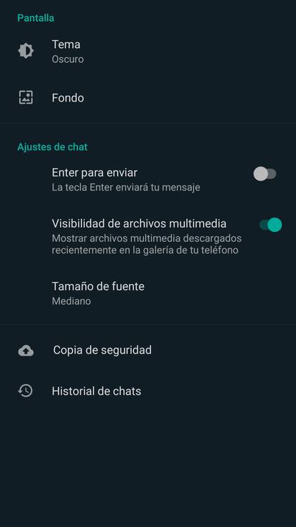 Para activar esta opción hay que entrar al menú de Ajustes de la app.