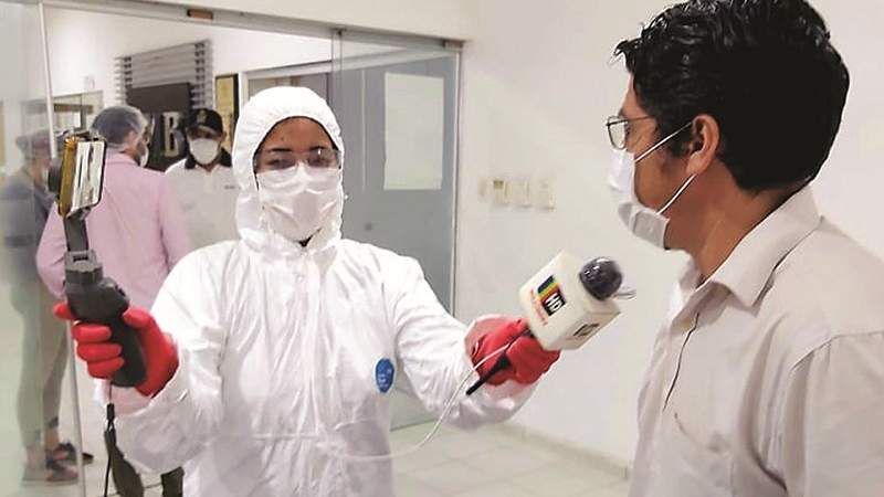 Rocío, la periodista que lucha contra el virus y el desamparo