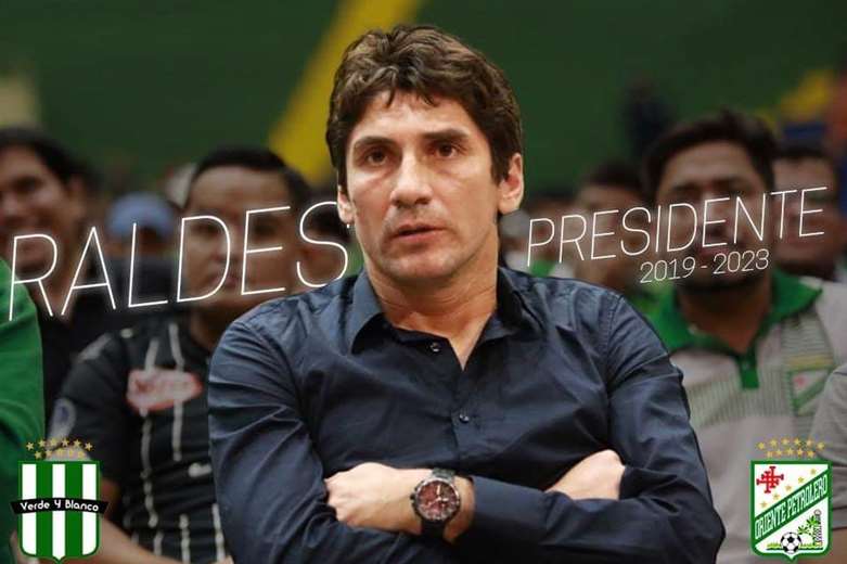 Ronald Raldes asumió el año pasado como presidente de Oriente Petrolero. Foto: internet