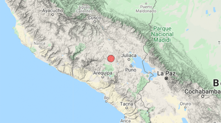 Epicentro del sismo. | Observatorio San Calixto