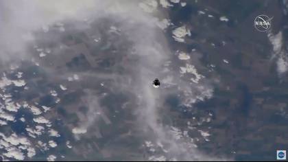 La llegada de Crew Dragon a la ISS (EFE/EPA/NASA TV) 