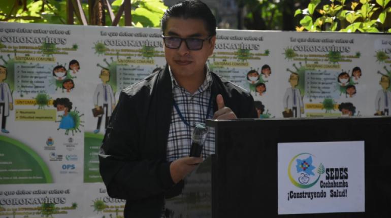 El vocero del Sedes, Rubén Castillo, brinda el informe de la jornada. | José Rocha