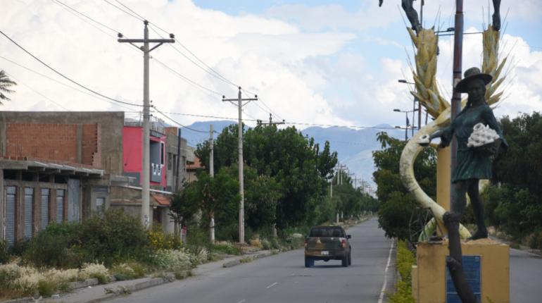Ingreso al municipio de Punata. | Carlos López