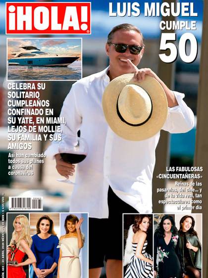 La portada de la revista Hola sobre los 50 años de Luis Miguel (Foto: Revista Hola)