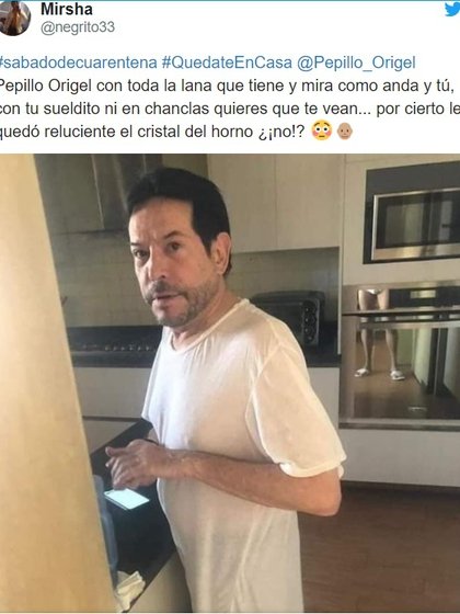 La foto de Pepillo Origel que dio de qué hablar en Twitter