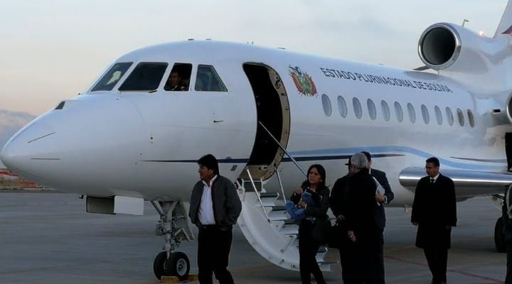 Evo usó el avión presidencial 147 veces al extranjero y en uno de ellos a Punta Cana con su exjefa de Gabinete