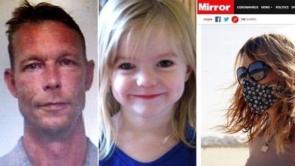 Christian Brueckner, Madeleine McCann y la ex novia británica del sospechoso de haber secuestrado a la pequeña de tres años en Praia da Luz, Portugal (Carabinieri / Mirror)