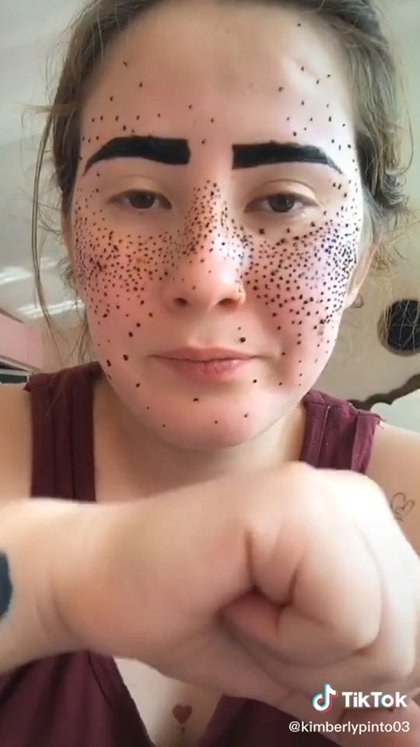 (Foto: captura de video TikTok @kimberlypinto03)