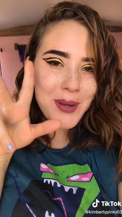 (Foto: captura de video de TikTok @kimberlypinto03)