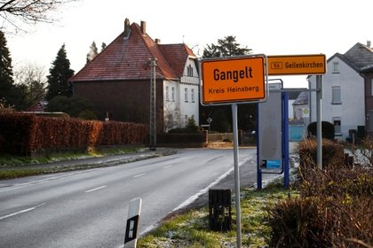 El municipio de Gangelt, escenario de un evento de supercontagio en Alemania. REUTERS/Wolfgang Rattay