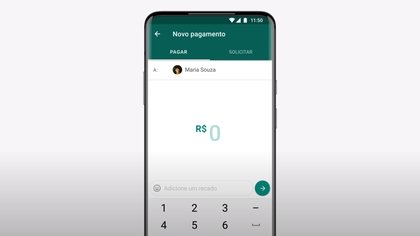 Los pagos en WhatsApp se podrán hacer paulatinamente a contactos en todo Brasil (Foto: YouTube/ WhatsApp/ Captura de pantalla)