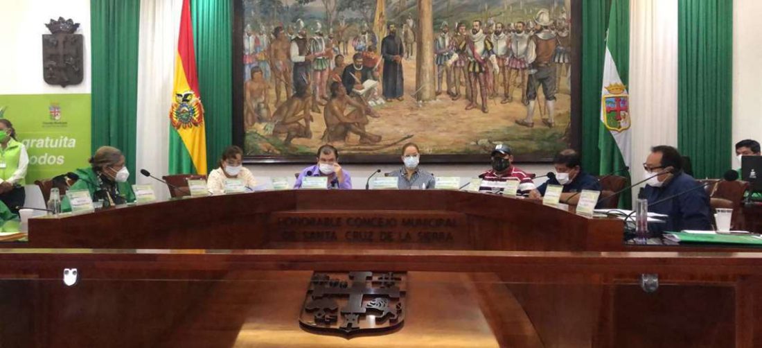 La alcaldesa interina Angélica explica al pleno del Concejo el plan contra el Covid-19 