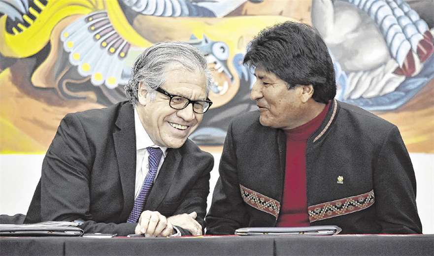 Hace un año, todo entre Morales y Almagro eran sonrisas. Archivo