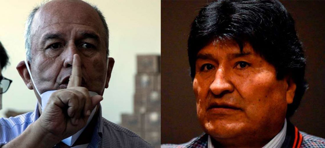 Murillo y Evo, enfrentados. APG Noticias