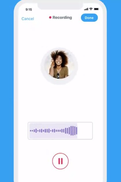 Se podrán grabar audios de hasta 140 segundos de duración. 