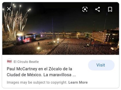 La portada de "Círculo Beatle" que da cuenta a qué show pertenece la imagen (Foto: Captura de pantalla)