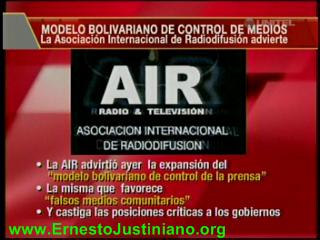 AIR alerta sobre la expansión del «modelo bolivariano de control de medios»  – 